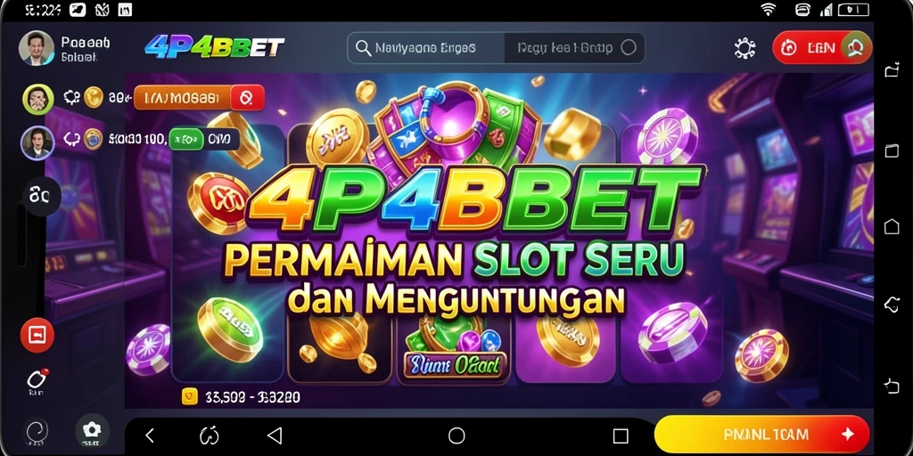 Tampilan gameplay Slot 4P4PBET yang menarik dan dinamis.