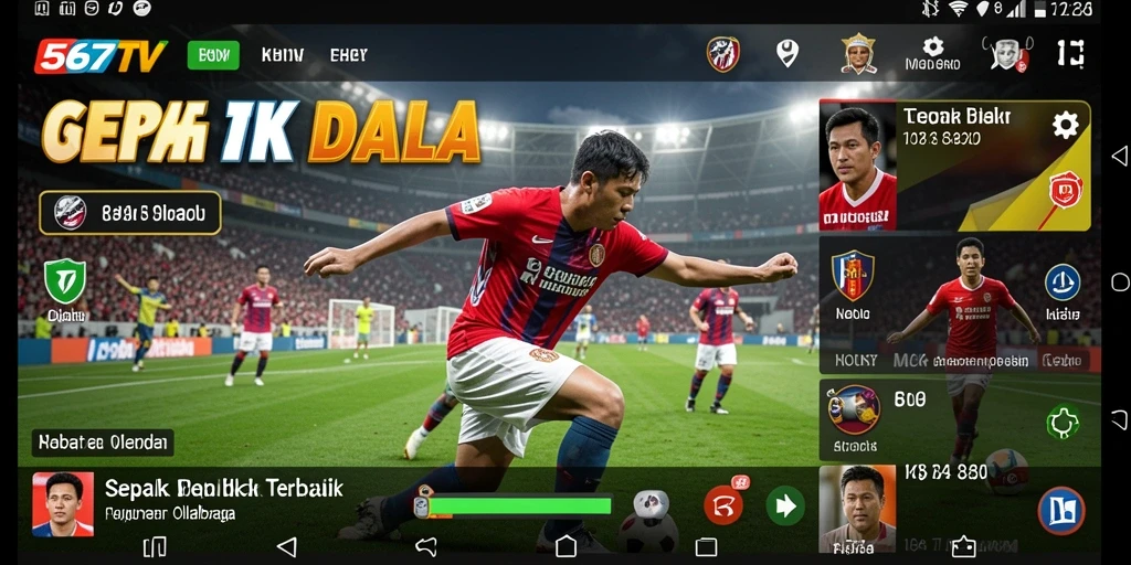 Tampilan gameplay dan statistik langsung dari 567TV.