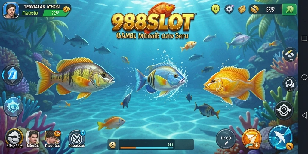 Screenshot gameplay Tembak Ikan dengan visual yang menawan.