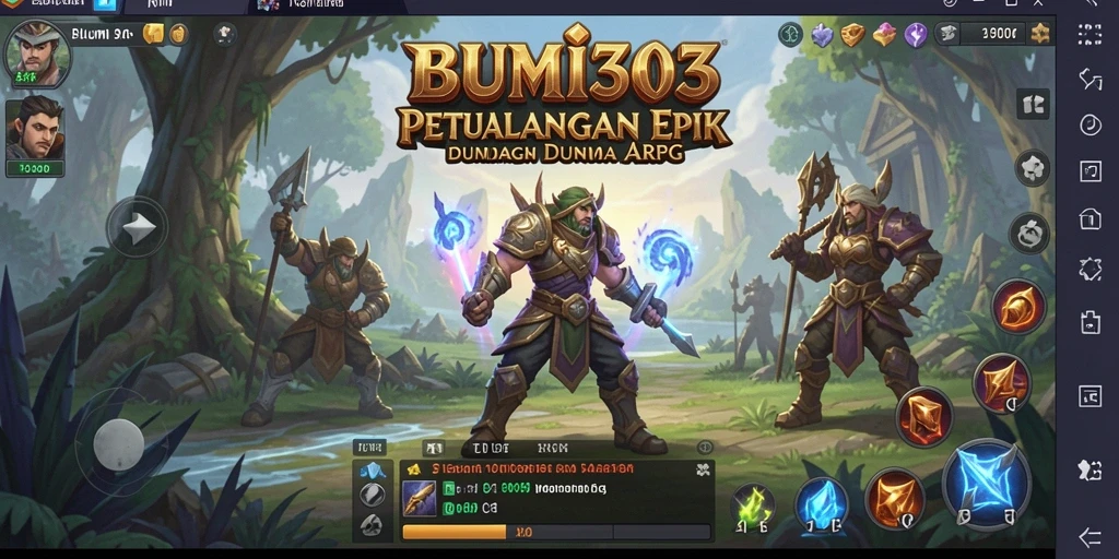 Tampilan gameplay ARPG yang mendebarkan di BUMI303.