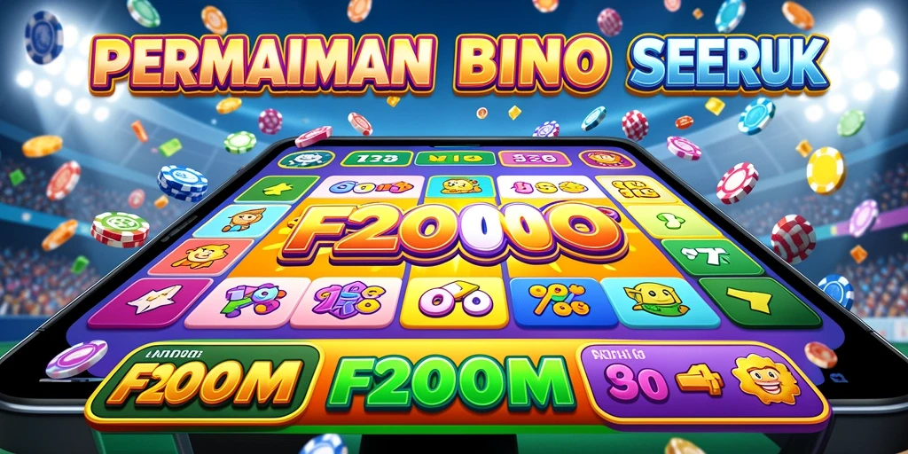Tampilan gameplay F200M yang menarik dan penuh warna.
