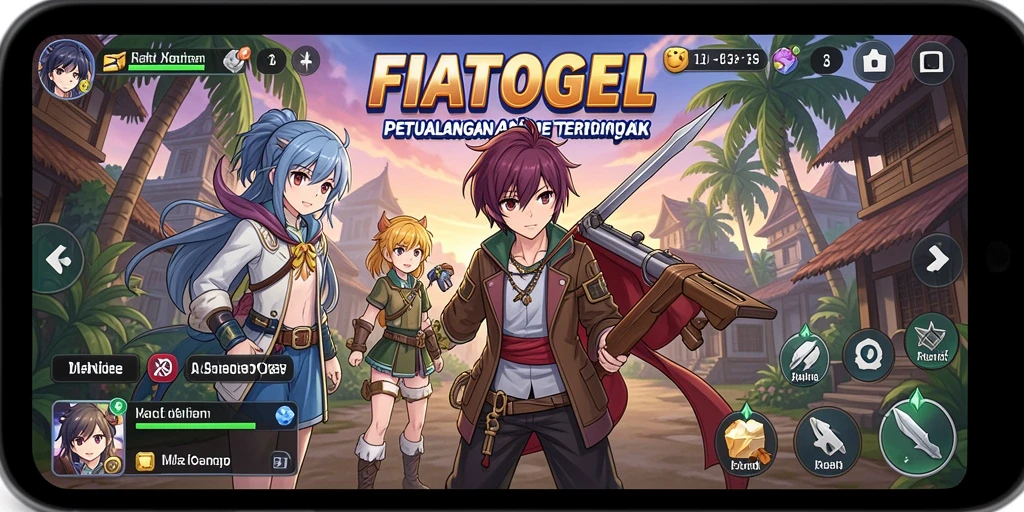 Tampilan gameplay FIATOGEL yang menarik dan penuh warna.