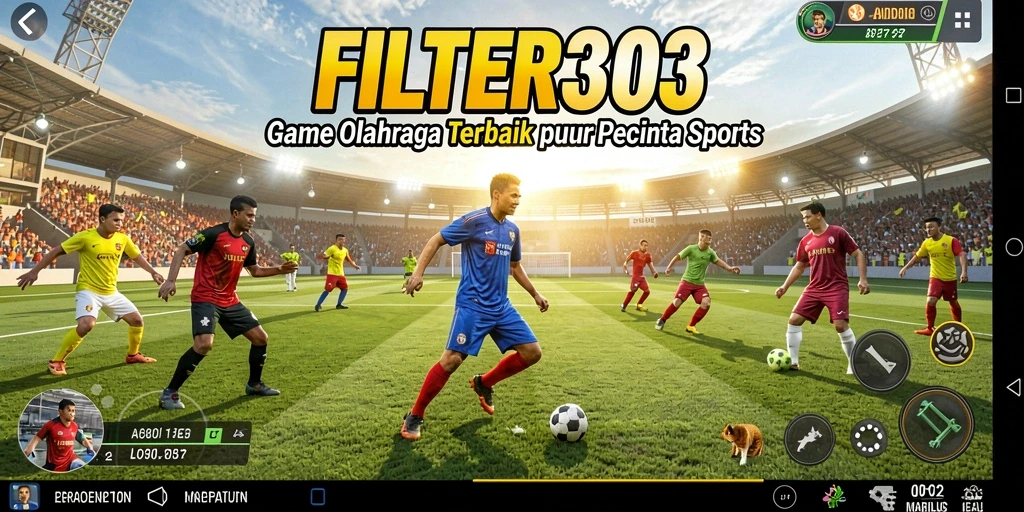 Tampilan gameplay menarik dari FILTER303 yang meningkatkan pengalaman olahraga.