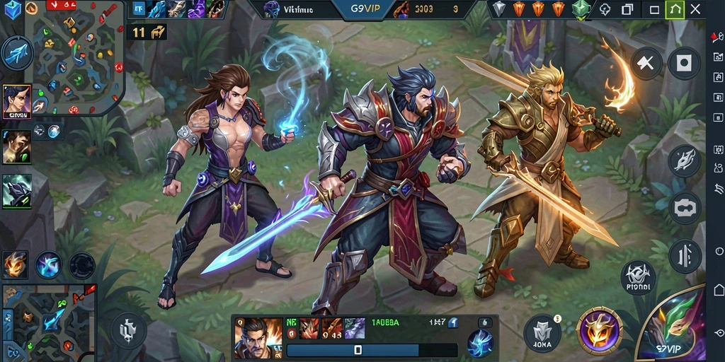 Tampilan memukau dari gameplay G9VIP yang mengasyikkan.