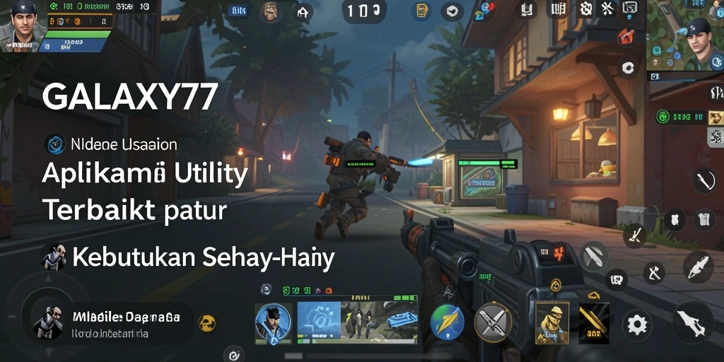 Tampilan antarmuka GALAXY77 yang sederhana dan intuitif.