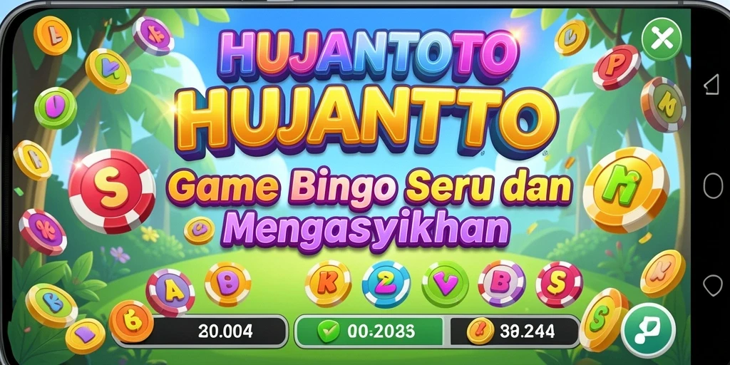 Gameplay seru Bingo di HUJANTOTO dengan variasi menarik.