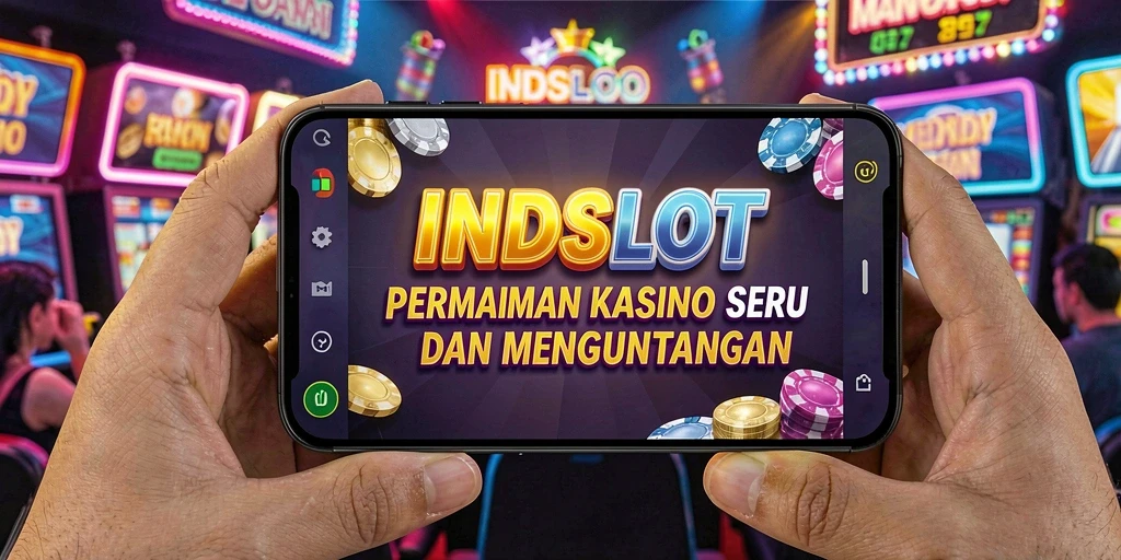 Tampilan gameplay seru dari INDSLOT menampilkan slot dengan tema menarik.