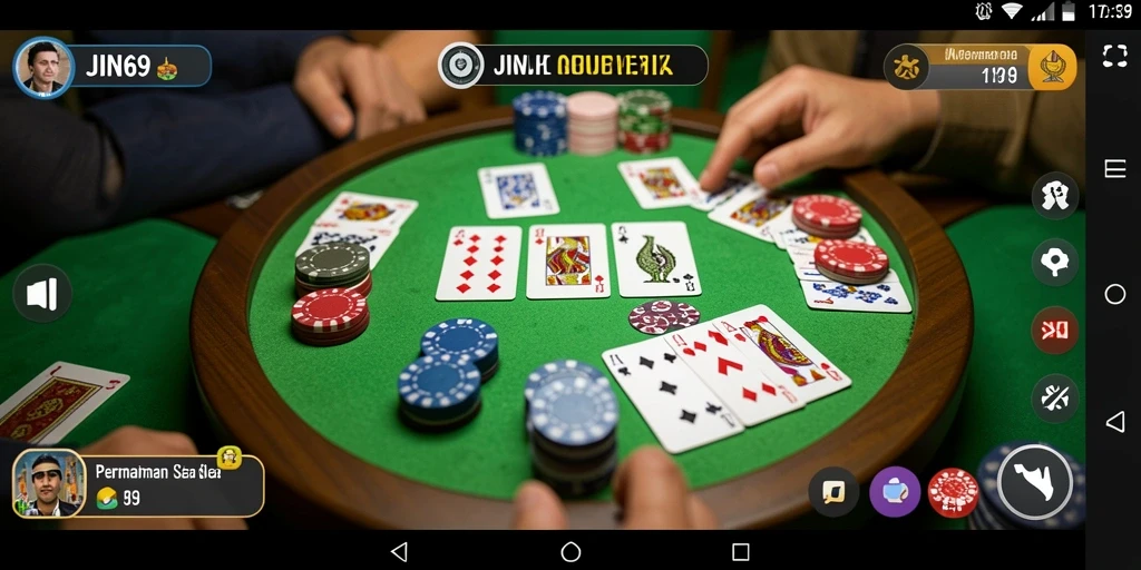 Tangkapan layar permainan gaple dengan grafis menarik dan gameplay yang seru.