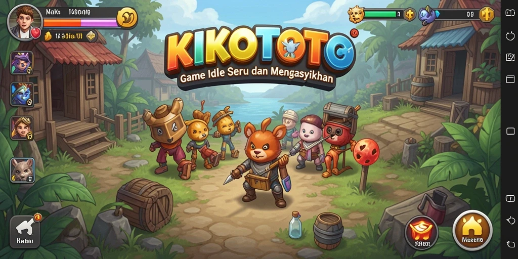 Tampilan gameplay KIKOTOTO yang menarik dan menyenangkan.