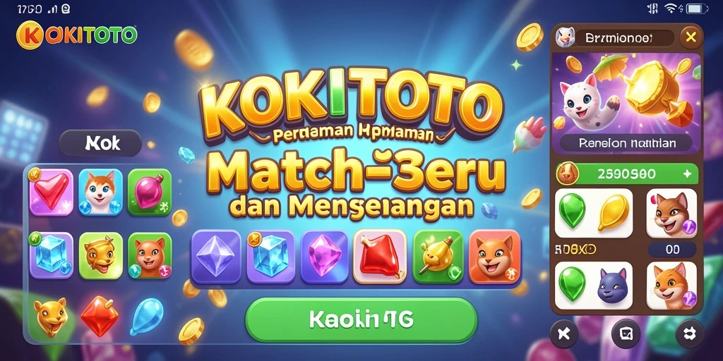 Gameplay seru KOKITOTO yang menantang dan penuh warna.