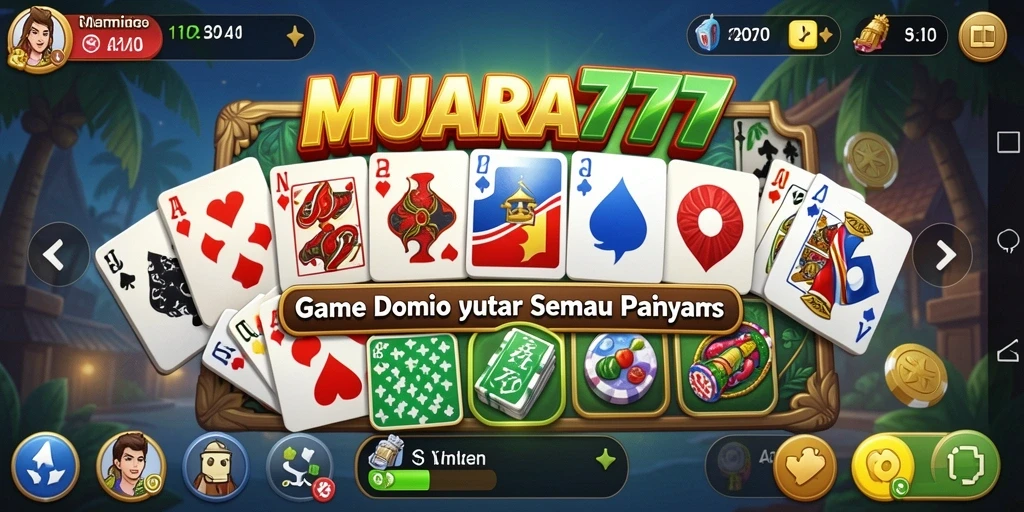Screenshot gameplay MUARA777 menampilkan aksi seru bermain Domino.