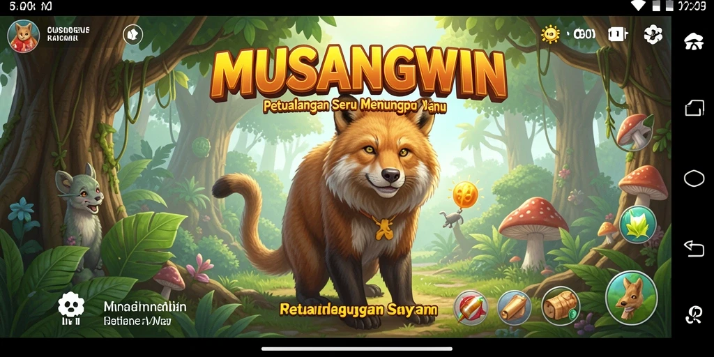 Screenshot menunjukkan petualangan seru dalam <strong>MUSANGWIN</strong>.