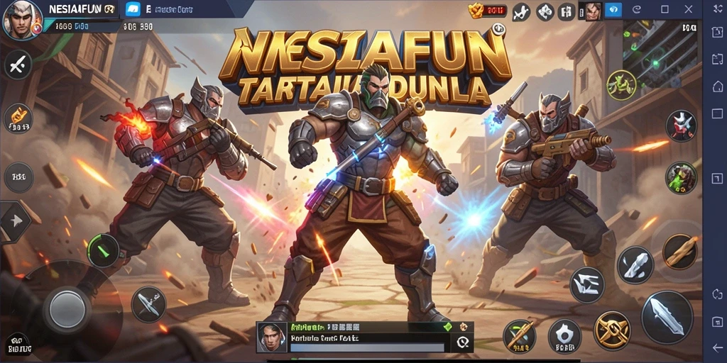 Screenshot menampilkan aksi intens dalam pertarungan Battle Royale.