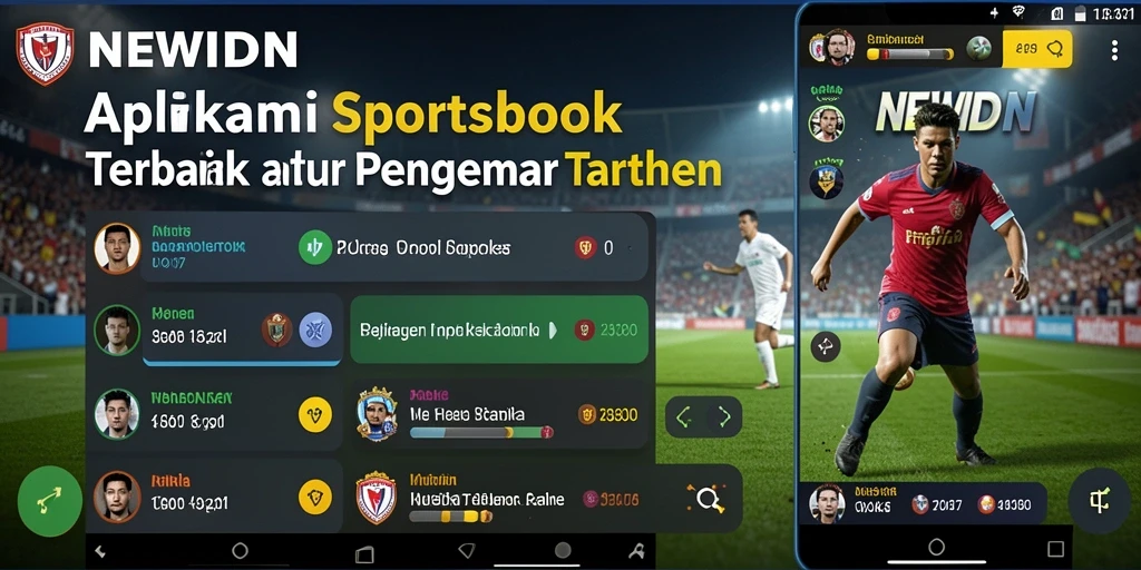 Tampilan antarmuka aplikasi NEWIDN saat bermain taruhan olahraga.