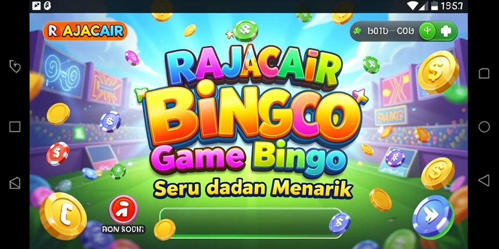Tampilan gameplay seru dari aplikasi RAJACAIR Bingo.