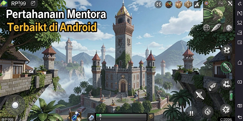 Gameplay menegangkan dari RP99 di genre Tower Defense.
