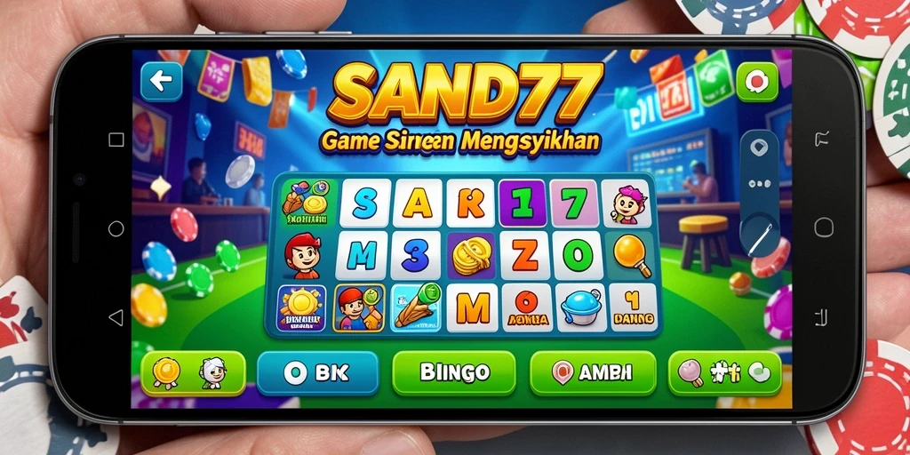 Tampilan gameplay menarik dari SAND77 saat bermain Bingo.
