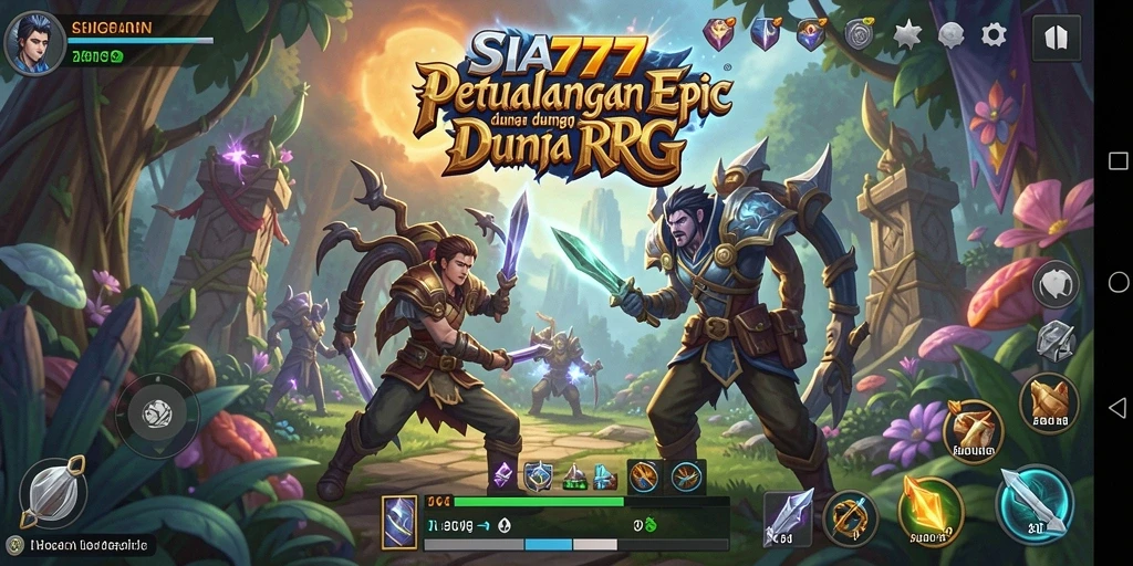 Tampilan screenshot SIA777 menampilkan aksi seru dalam permainan RPG.